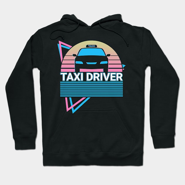 Taxi Driver Retro Hoodie by Alex21